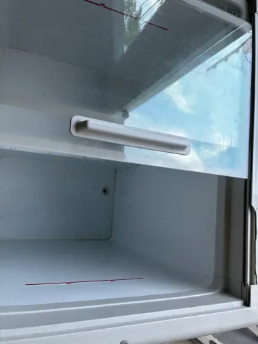 Freezer tampa de vidro
