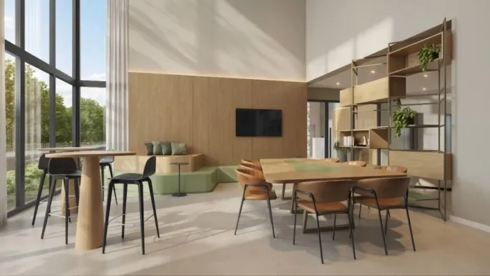 Cena Passeio Studio 21m² c/ sacada no Centro