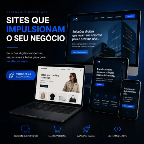 Crio sites, aplicativos e sistemas para você e sua empresa - CRIAÇÃO DE SITES