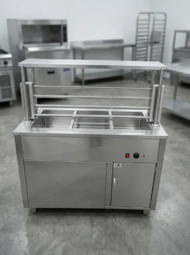 Balcão Aquecido em Aço Inox