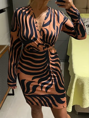 Vestido Estampa Morena Rosa
