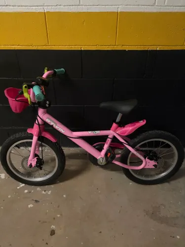 Bicicleta Infantil Btwin 500 Aro 16 Rosa - Pouco Uso - Excelente Estado
