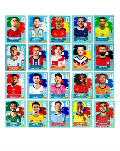 Figurinha Original todos os 20 Craques - Copa do Mundo de 2026