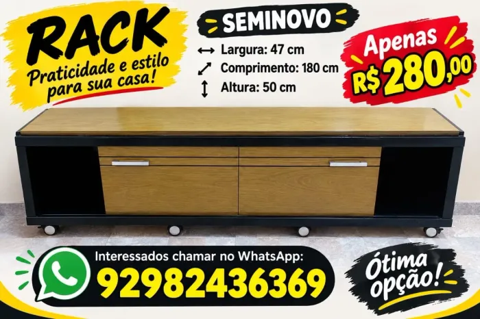 Rack semi novo ótimo estado