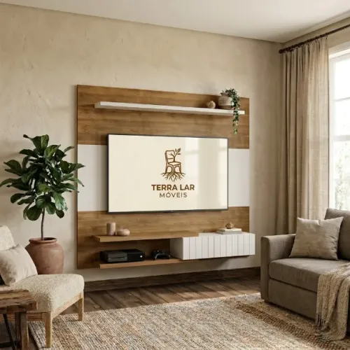 Painel Para TV Até 50 Polegadas Monza - FRETE E MONTAGEM GRÁTIS!