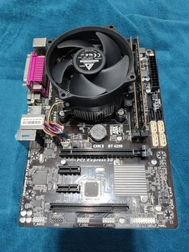 Kit placa mãe, processador, SSD.
