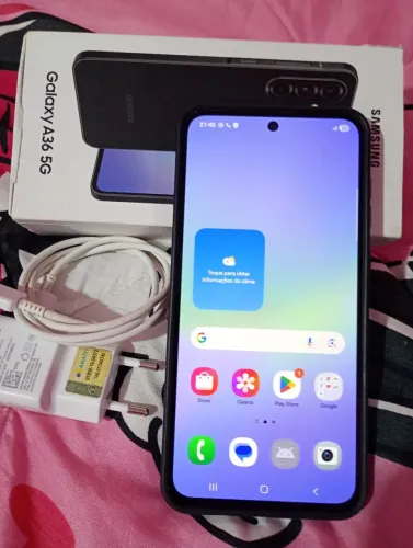 Samsung A36 128Gb Preto Com a caixa