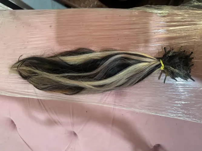 Cabelo megahair brasileiro humano mechado