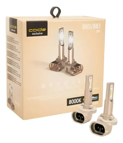 Par Lâmpada Led H27 - 880/881 8000k 6000 Lumens 12v - CODE