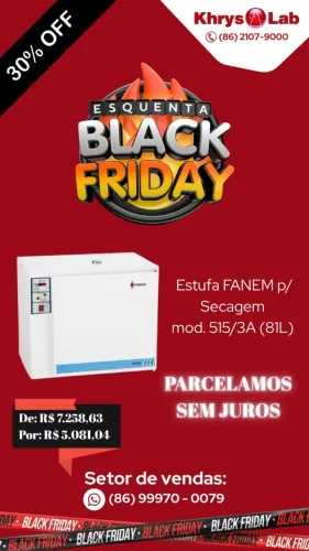ESTUFA FANEM PARA SECAGEM MOD.515/3A (81L)