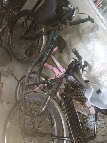 Bicicleta com cadeira dianteira