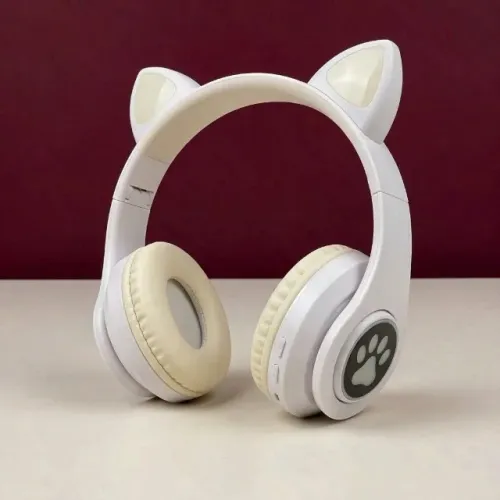 FONE DE OUVIDO HEADPHONE BLUETOOTH ORELHA DE GATO KA-920 LED RGB
