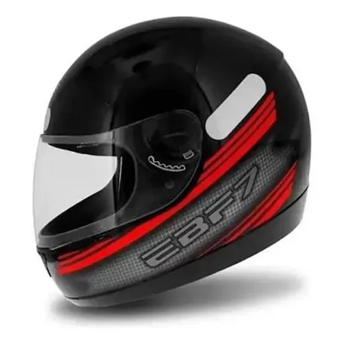 Capacete EBF7 preto c/ vermelho (60) NOVO NA CAIXA