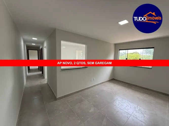Ap 2 quartos, 1 sala, 1 banheiro e 60m² de área, primeira locação, ao Lado do CAIC do Gama