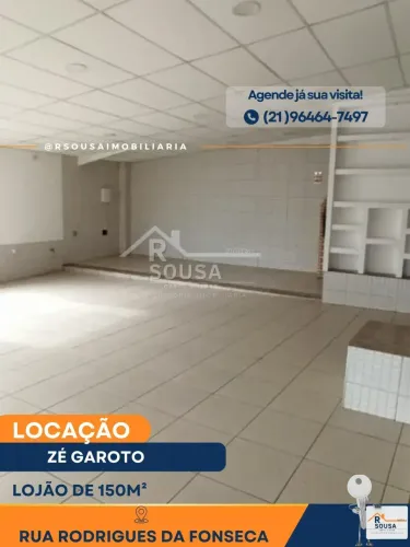 Loja para aluguel com 150 metros quadrados em Zé Garoto - São Gonçalo - RJ