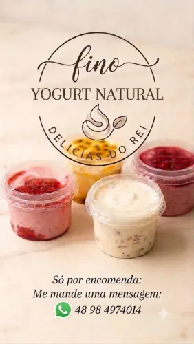 Yogurt natural Delicias do Rei 