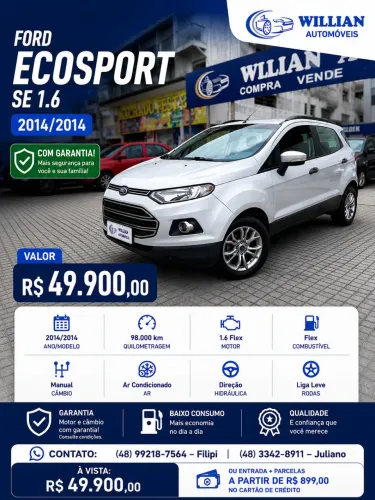 Ford Ecosport Freestyle 1.5 12V Flex 5P Mec. 2014