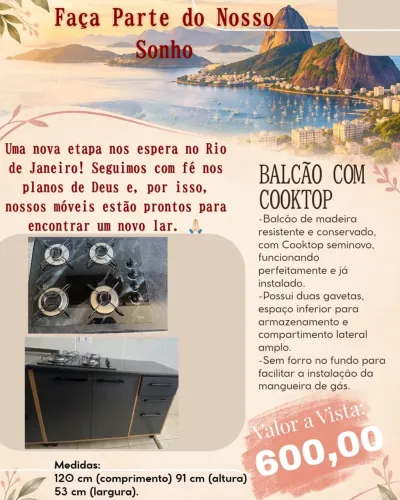 Cooktop + Balcão