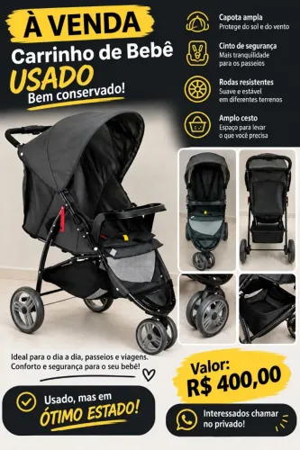 Carrinho de bebê galzerano