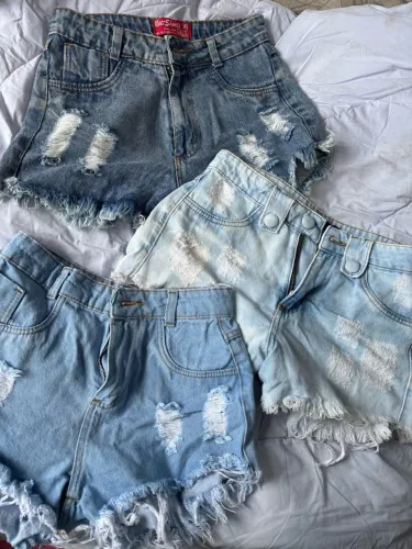 Shorts jeans! 3 peças por preço único 