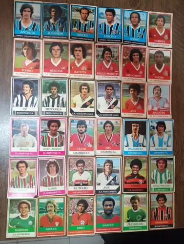 Futebol Cards Ping Pong lote com 36 cards originais 78/79