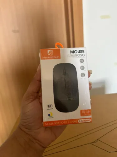 H´MASTON MOUSE LUMINOSO SEM FIO E-1300PRO FAZEMOS ENTREGAS