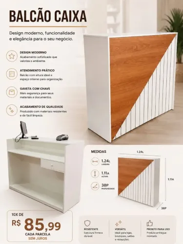 Peça seu balcão em mdf