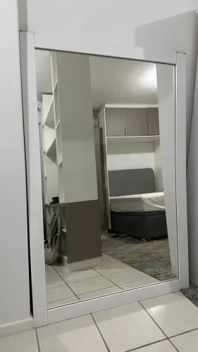 Espelho Grande de Corpo Inteiro 1,75m com Moldura em MDF