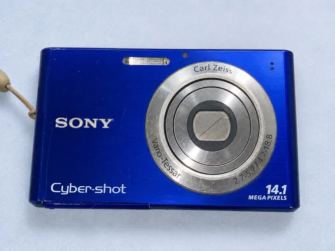 Câmera Sony Cyber-shot DSC-W330 Azul (Y2K / Digicam) Completa