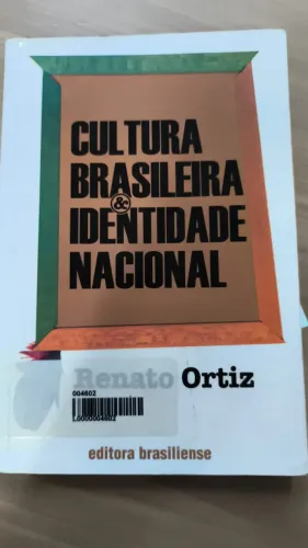 Livro Cultura Brasileira e Identidade Nacional - Renato Ortiz (Ed. Brasiliense)
