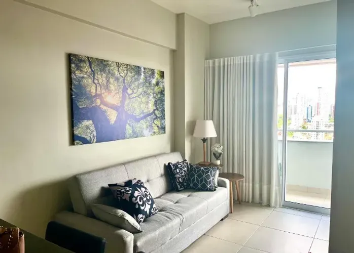 Studio mobiliado, 39m², 1 vaga no Ed. Studio Unique