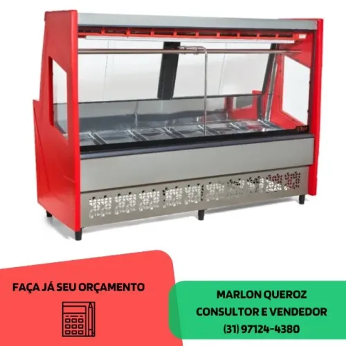 Balcão de Carnes Vermelho 2 M Polar 220V