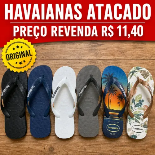 Havaianas Original Atacado Preço de Revenda Pronta Entrega slim top trend masculina kids