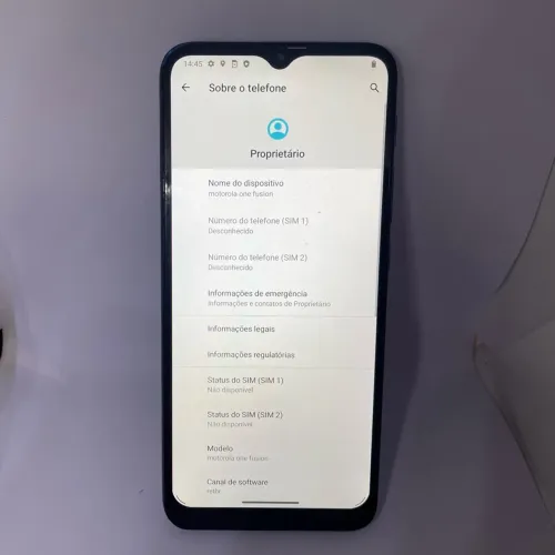 Motorola One Fusion 128GB - Funcionando - Conservado - Valor Negociável