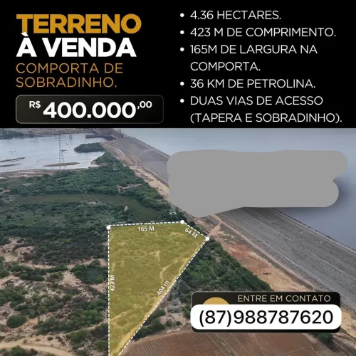 TERRENO COMPARTA DE SOBRADINHO