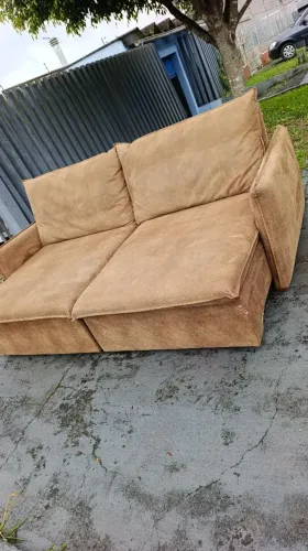 Lindo Sofá Luxo de Couro Legítimo