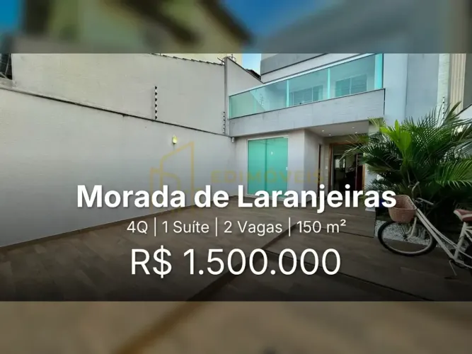 Espaço e Funcionalidade: Casa com 3 Quartos em Morada de Laranjeiras