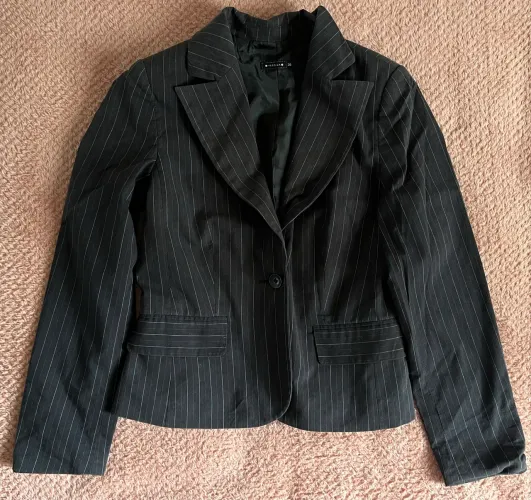 BLAZER FEMININO RISCA DE GIZ - Tamanho 36