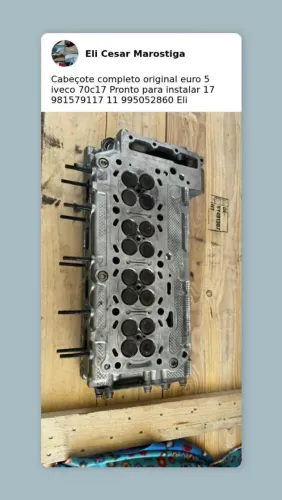 Cabeçote completo original Iveco 