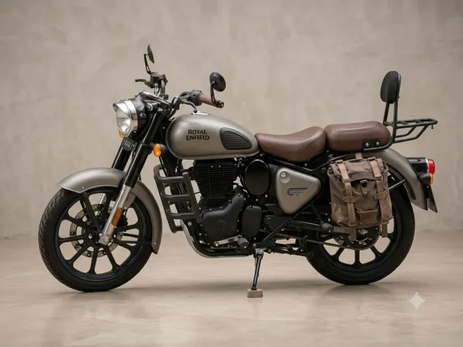Royal Enfield Classic 350 Gunmetal Grey 2023/2024 - Baixa KM + Acessórios 