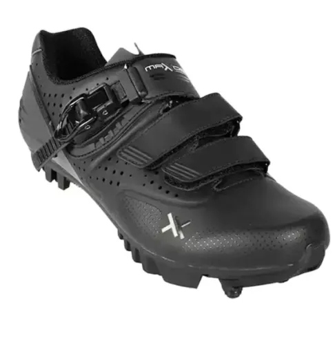 Sapatilha De Ciclismo Mtb Mattos Racing Ttr Preto-43 Velcro (Zerada)