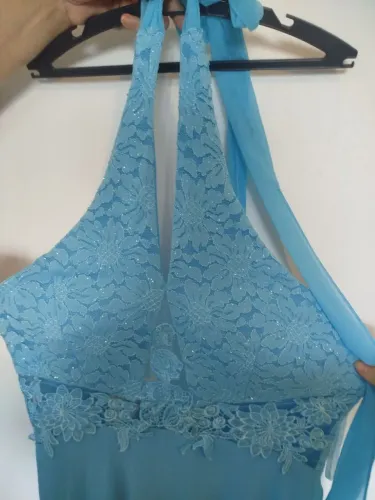 Vestido de Festa Longo Azul Serenity - Madrinha/Formatura