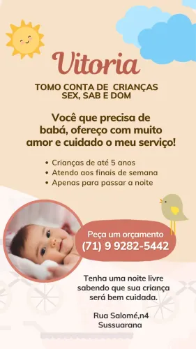 Cuido da sua criança 
