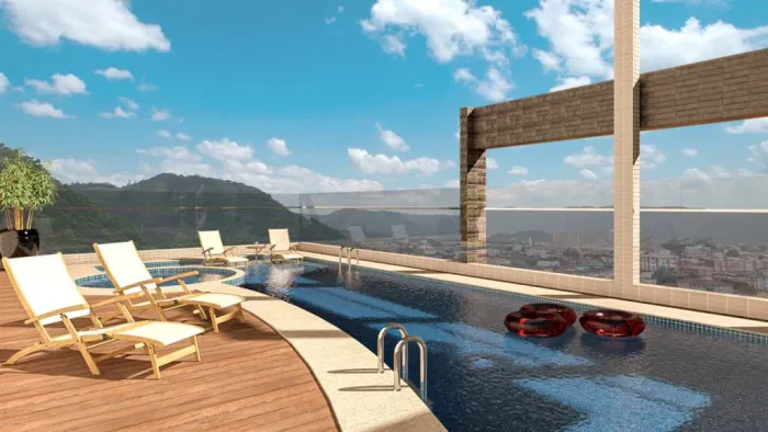 APARTAMENTO COM 74,05 m² - MARAPÉ - SANTOS SP
