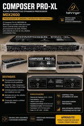 Compressor de áudio Behringer