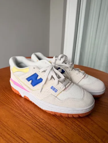tênis new balance 550 feminino branco roxo 39