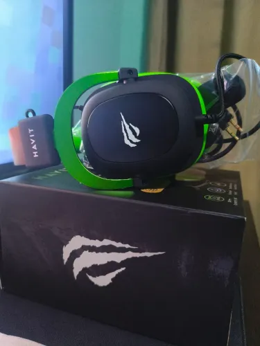 HEADSET HAVIT H2002D VERDE - NOVO 