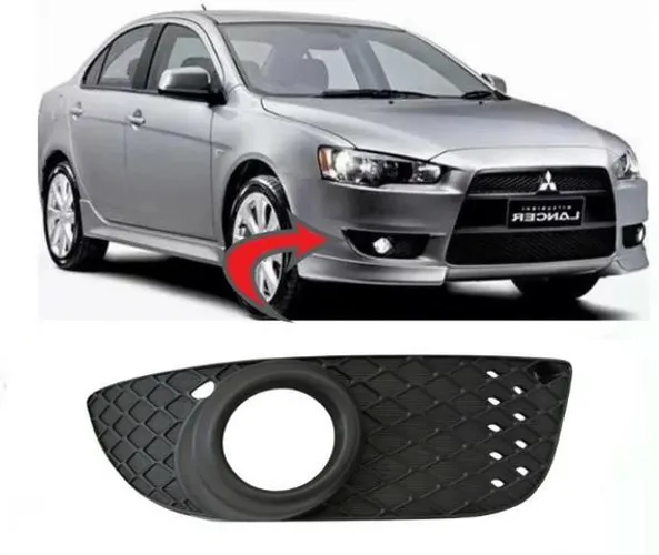 Grade Moldura Milha Com Furo Lancer GT 2011 a 2017 Direito