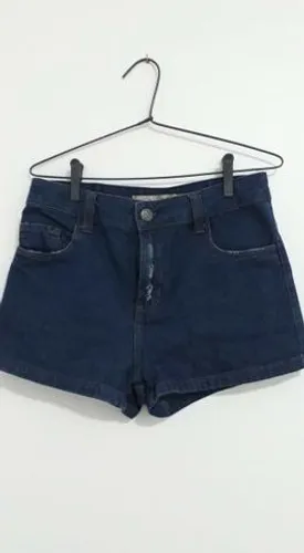 Shor jeans cintura alta