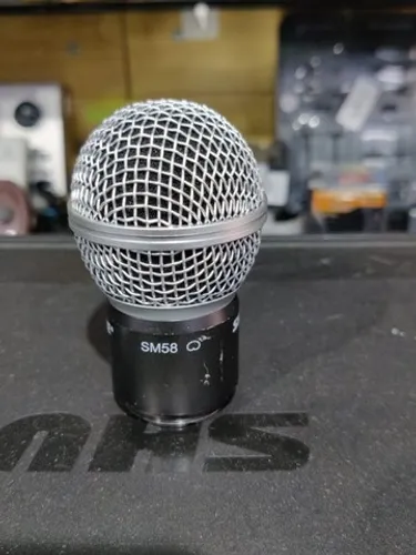 Globo Prata Para Microfone Shure Sm 58